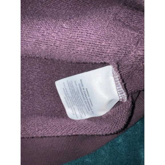 NIKE Womens Sweatshirt Purple Funnel Hoodie Pullover Camouflage Logo Size M - Picture 9 of 11